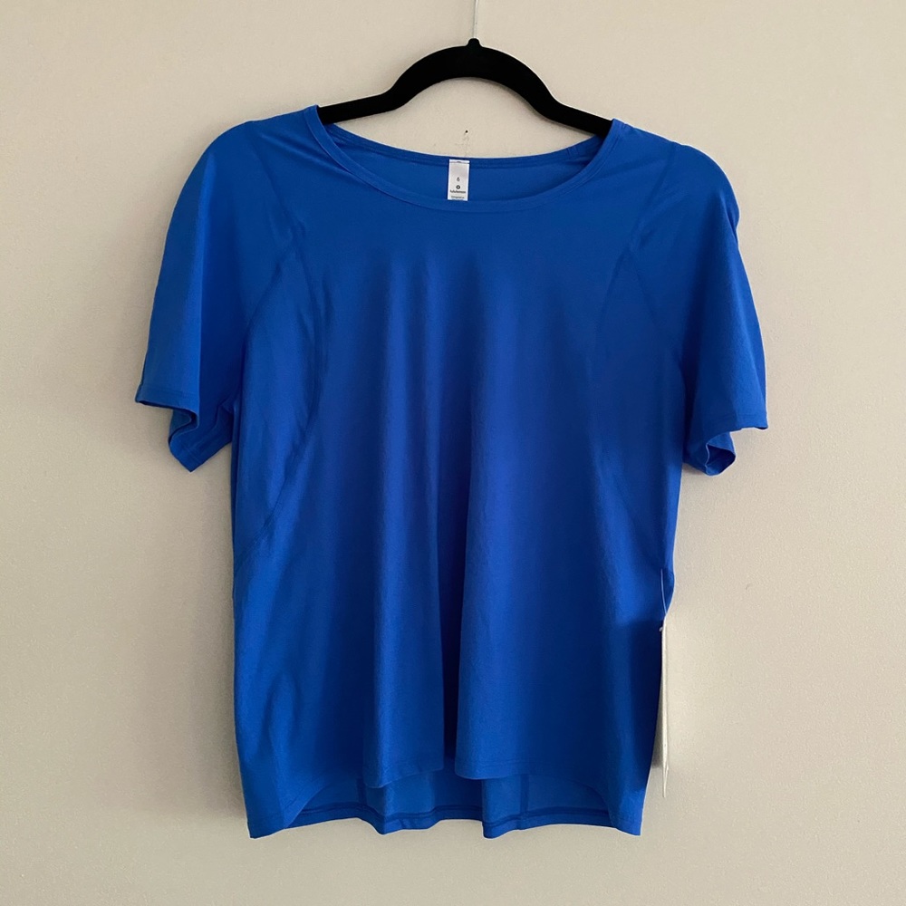 🍋 Lululemon Outrun the Heat SS Wild Bluebell